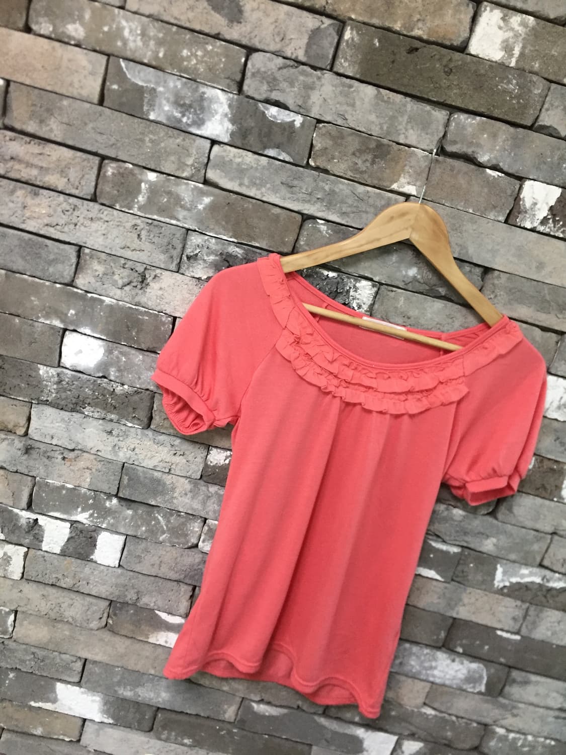 vintage frill coral balloon top T 상품이미지5