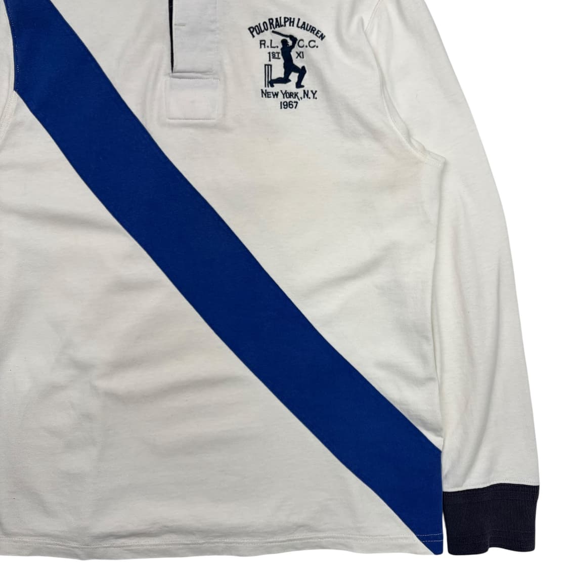 폴로 랄프 로렌 화이트 럭비 셔츠 XL 상품이미지3
