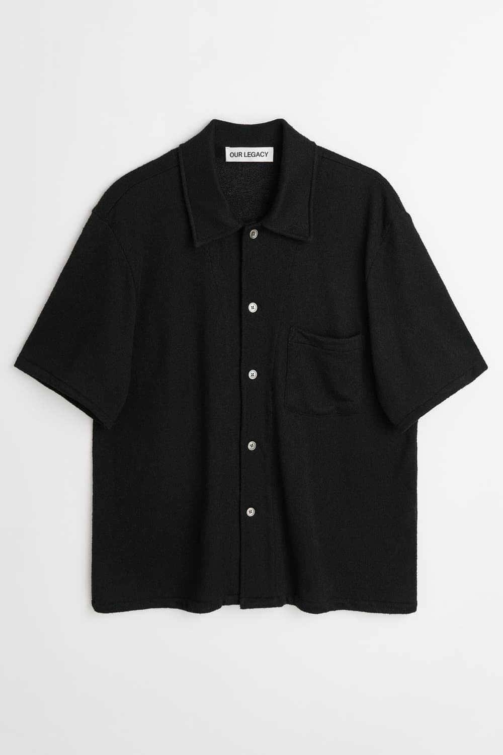 아워레가시 박스 셔츠 숏슬리브 블랙 부클레 48사이즈 상품이미지5