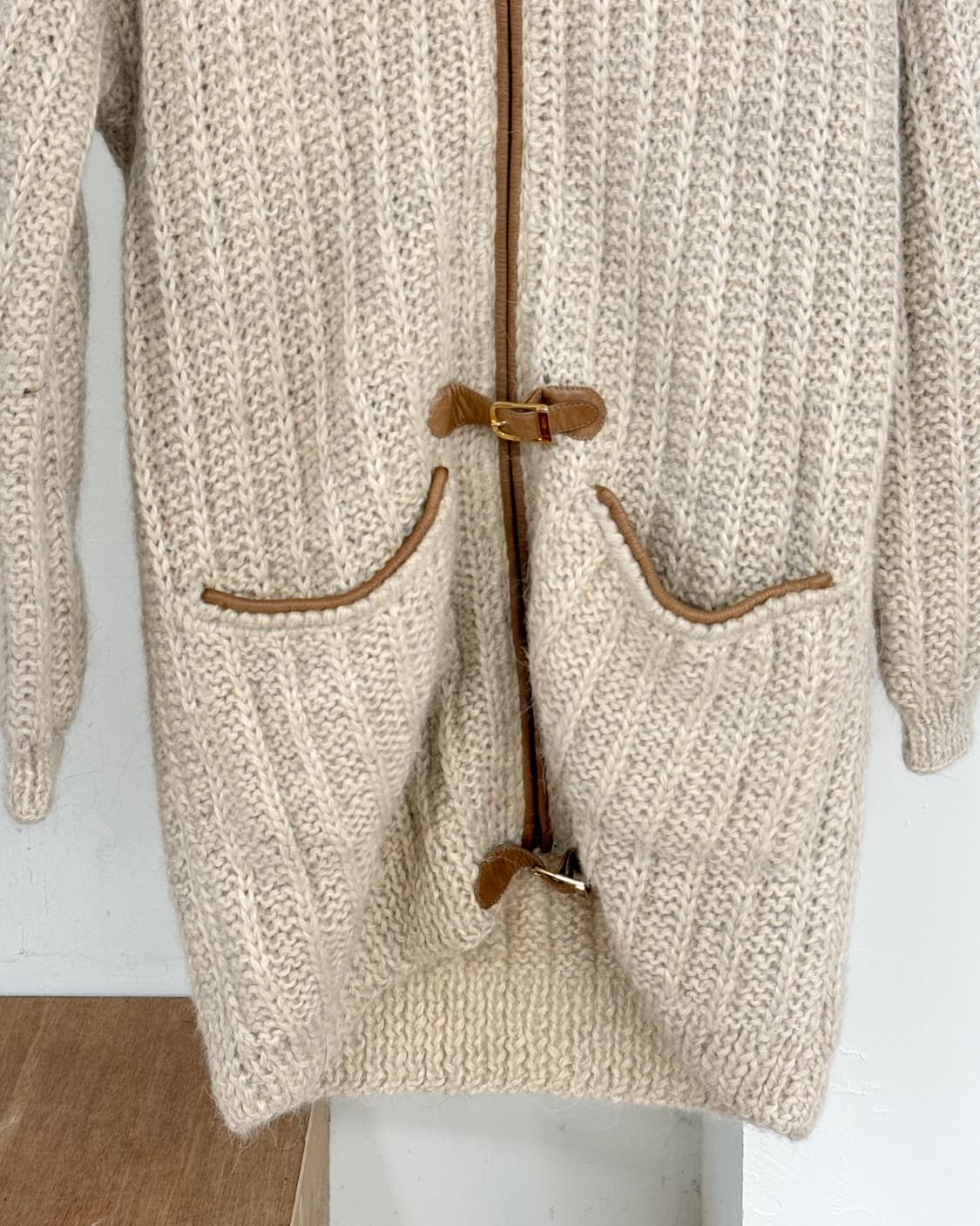 구찌 크림 토글 클로저 니트 롱자켓 상품이미지5