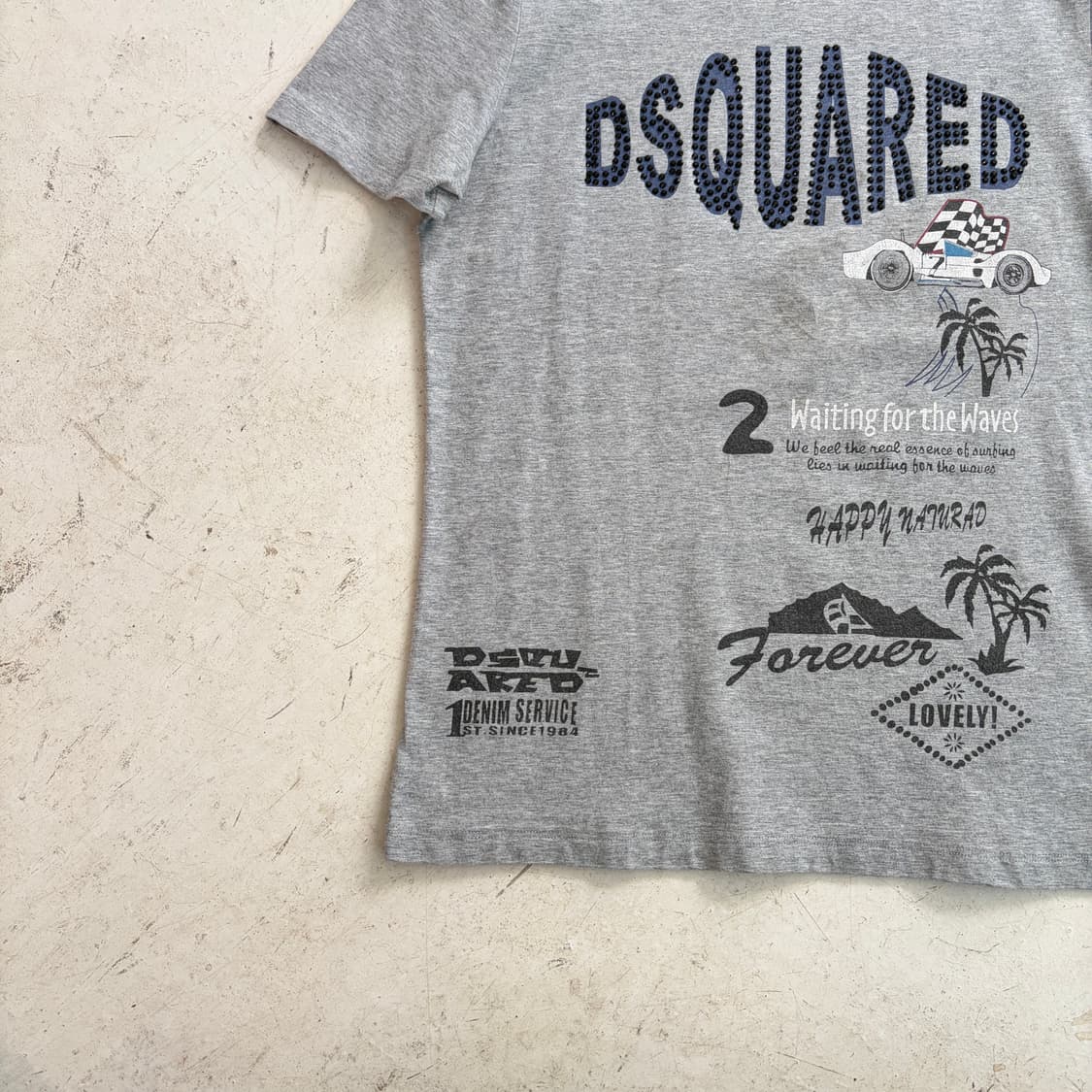 DSQUARED2 디스퀘어드2 빈티지 반팔티 L 상품이미지3