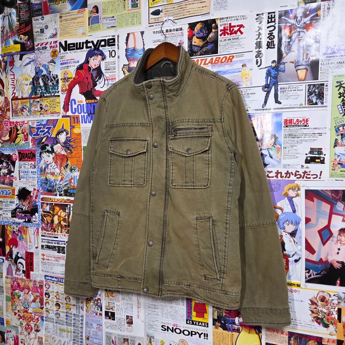 리바이스 카키 브라운 멀티포켓 누빔 자켓 상품이미지2