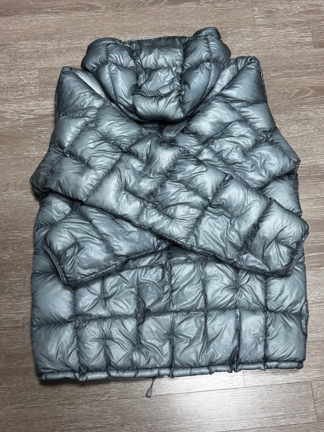 몽벨 플라즈마 1000 알파인 다운 파카 라이트 그레이 XL 상품이미지3