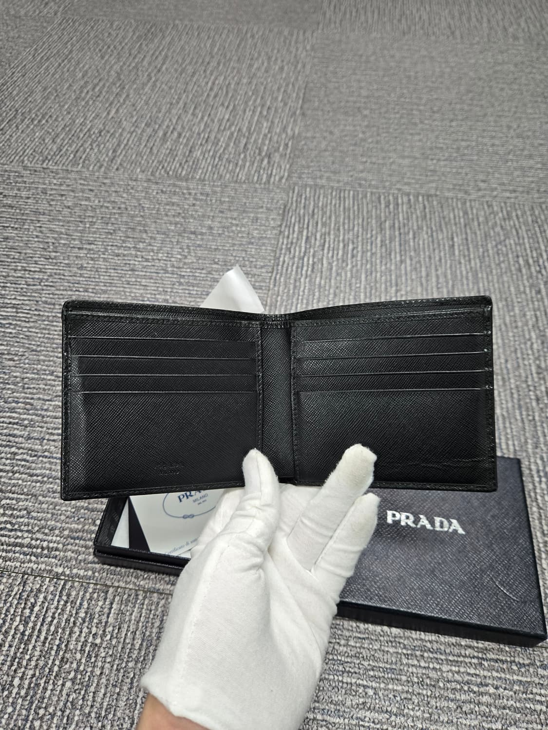 [특가][정품]프라다 사피아노 반지갑 상품이미지5