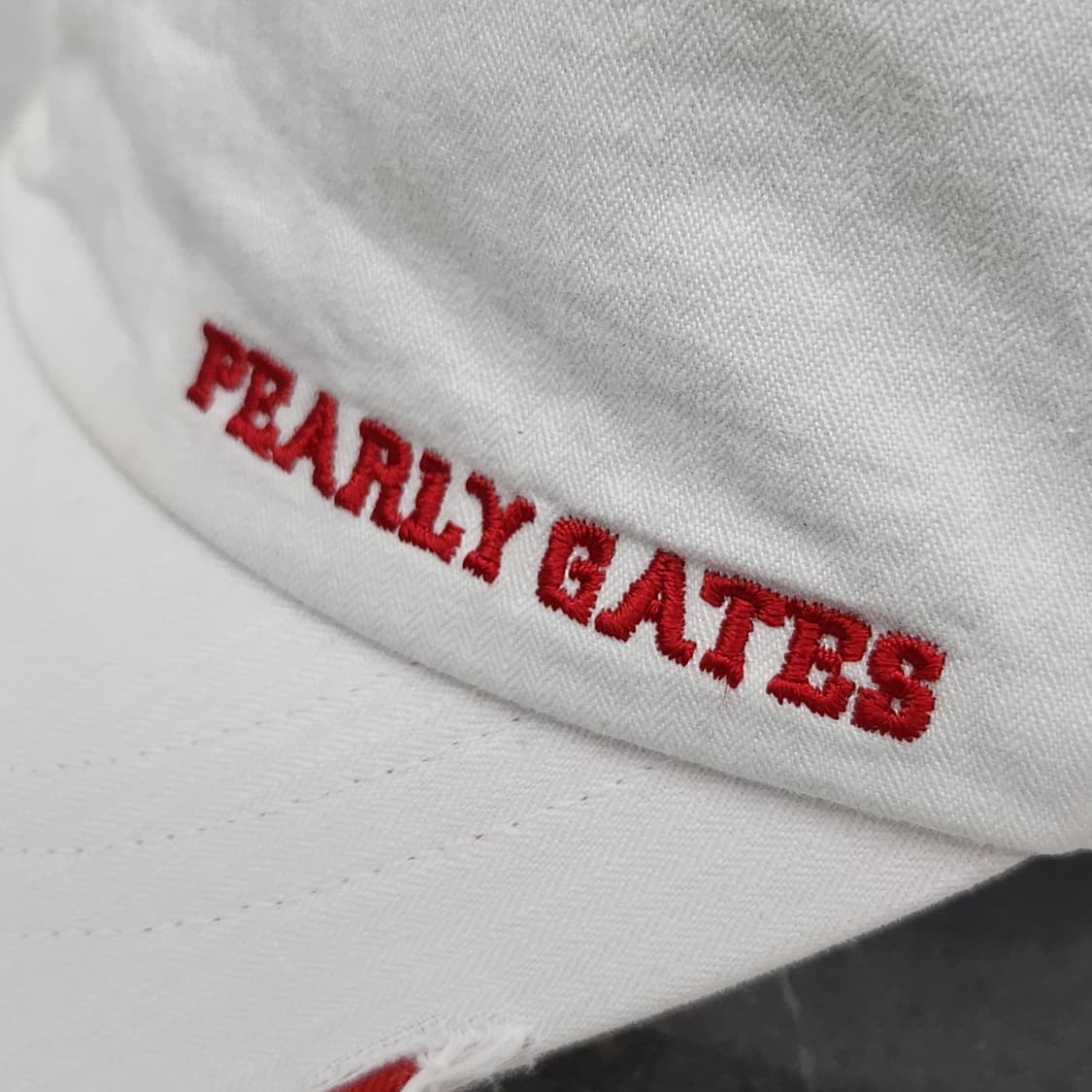 파리게이츠 정품 골프 모자 빈티지 화이트 상품이미지4