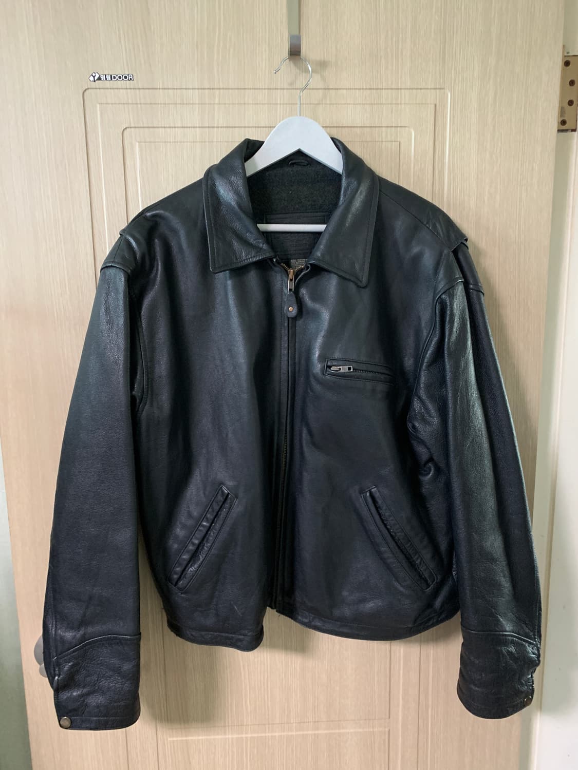 90s 올드 갭 레더 가죽 자켓 디트로이트 라이더 스타일 L 상품이미지1