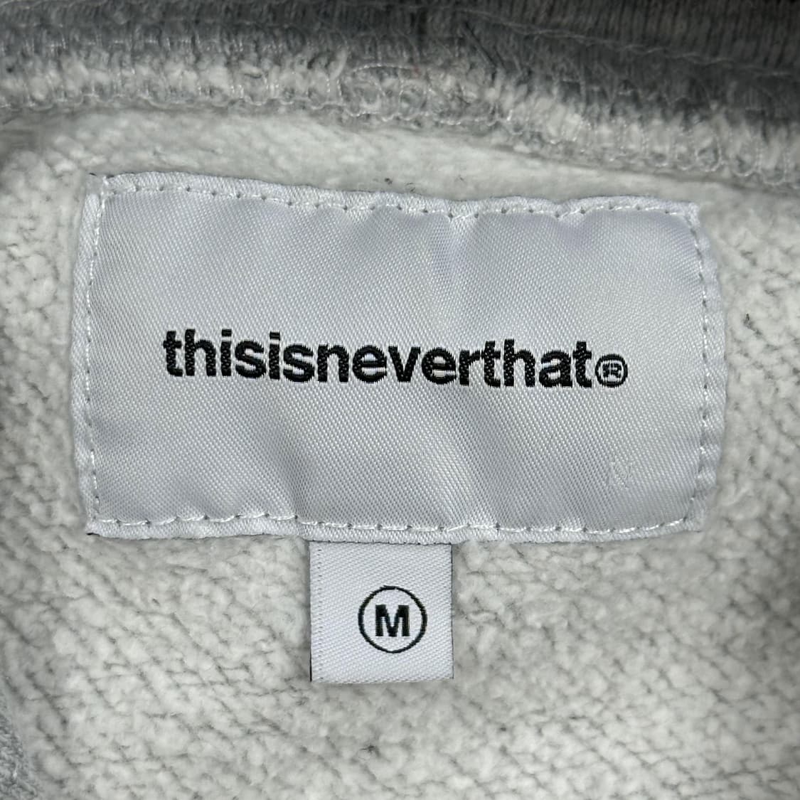 디스이즈네버댓 (디네댓) 백로고 그레이 후드티 (M) 상품이미지6