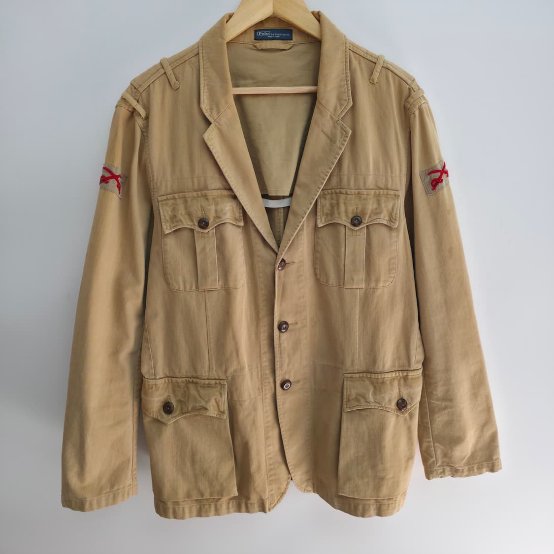 [L] 폴로 랄프로렌 밀리터리 코튼 사파리 자켓 상품이미지1