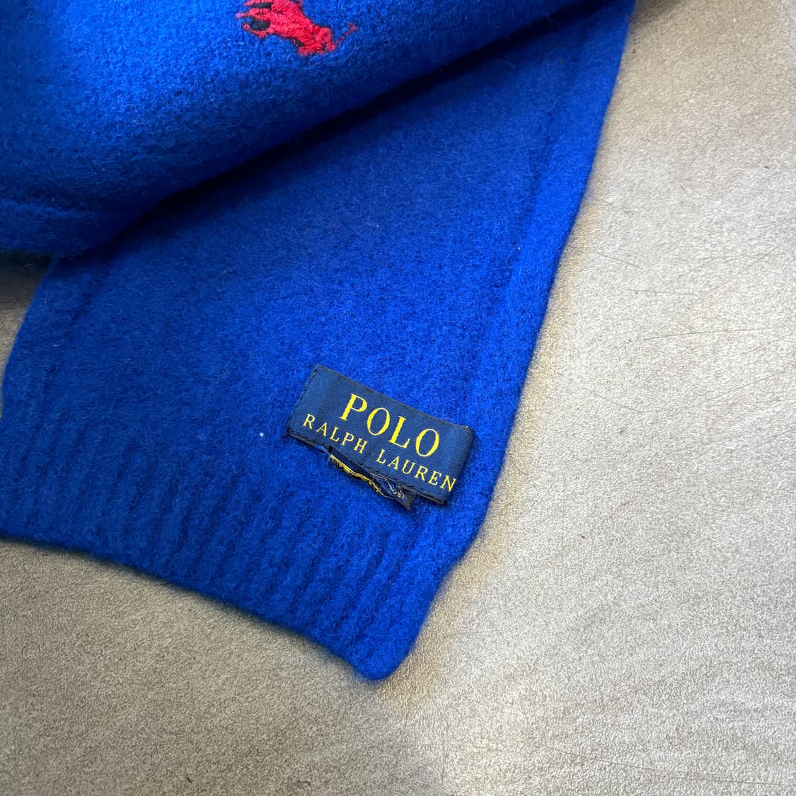 폴로 정품 블루 울 머플러 목도리 상품이미지4