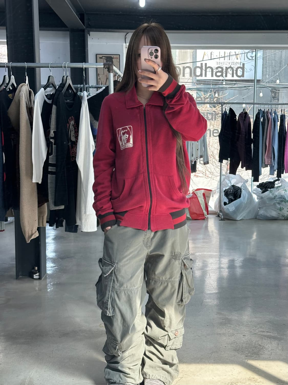 히스테릭글래머 Holy Rock백로고 트랙 코튼자켓 상품이미지2