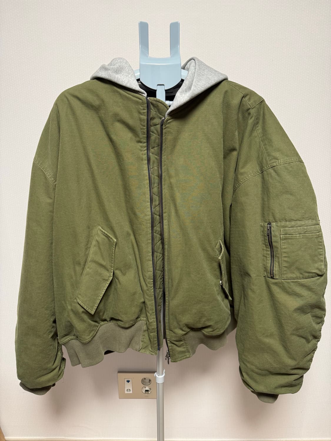 [OS] 논노드 립스탑 후디드 봄버 상품이미지1