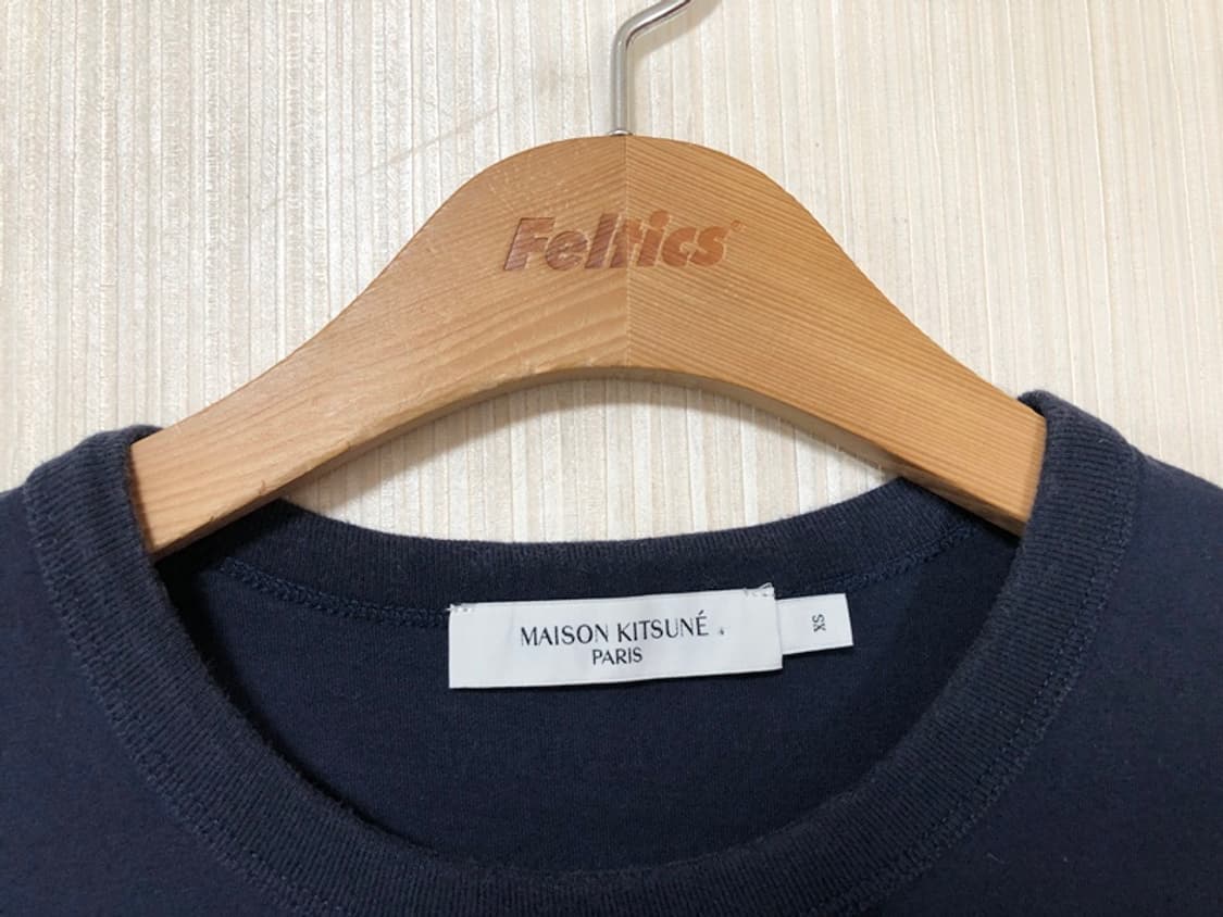 메종키츠네X라인프렌즈 페이스 프린트 티셔츠 S 상품이미지4