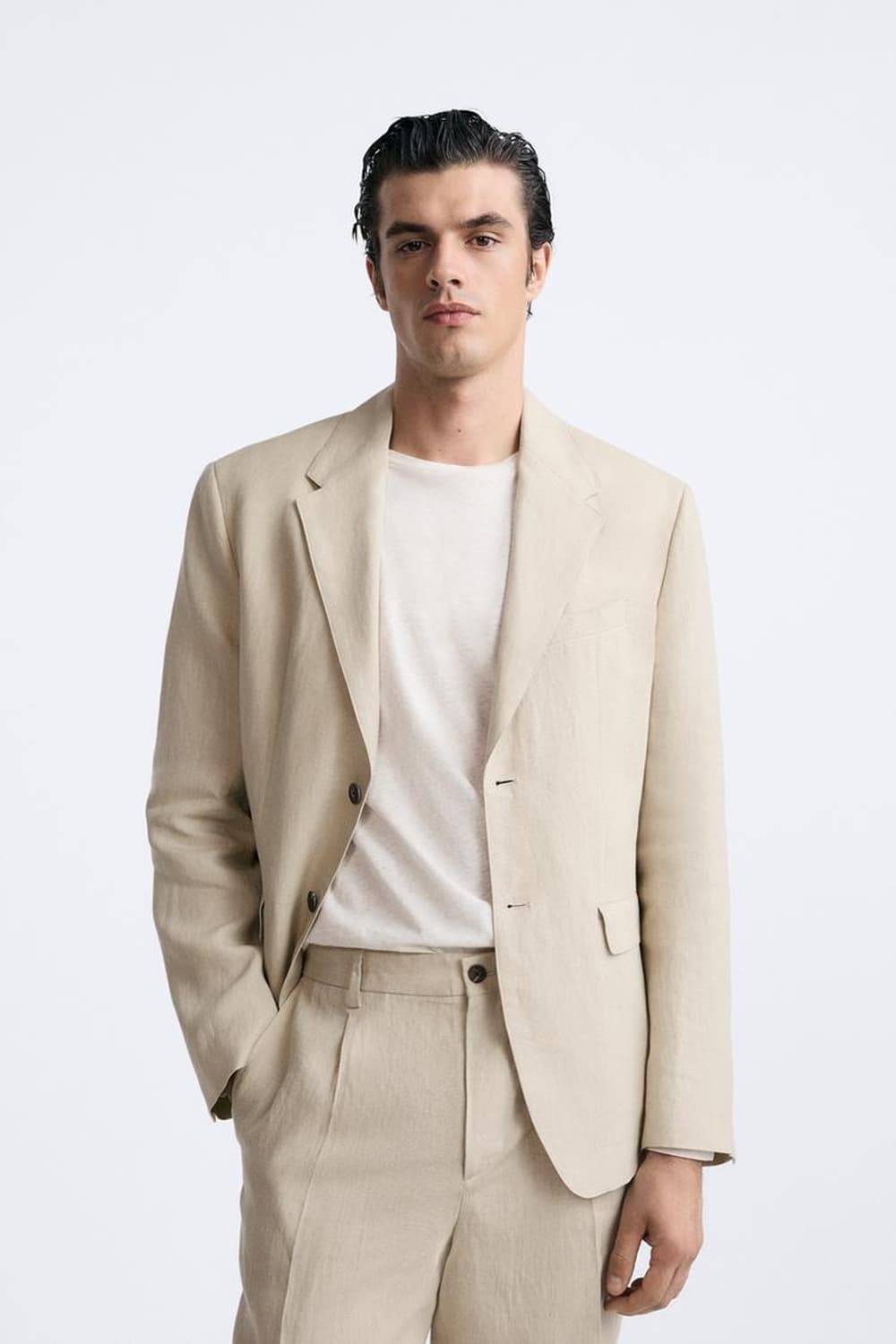 자라 오리진 100%린넨 이탈리안 패브릭 블레이져 상품이미지2