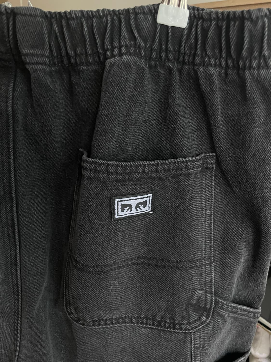 OBEY 오베이 이지 데님 카펜터 쇼츠 블랙 XL 상품이미지5