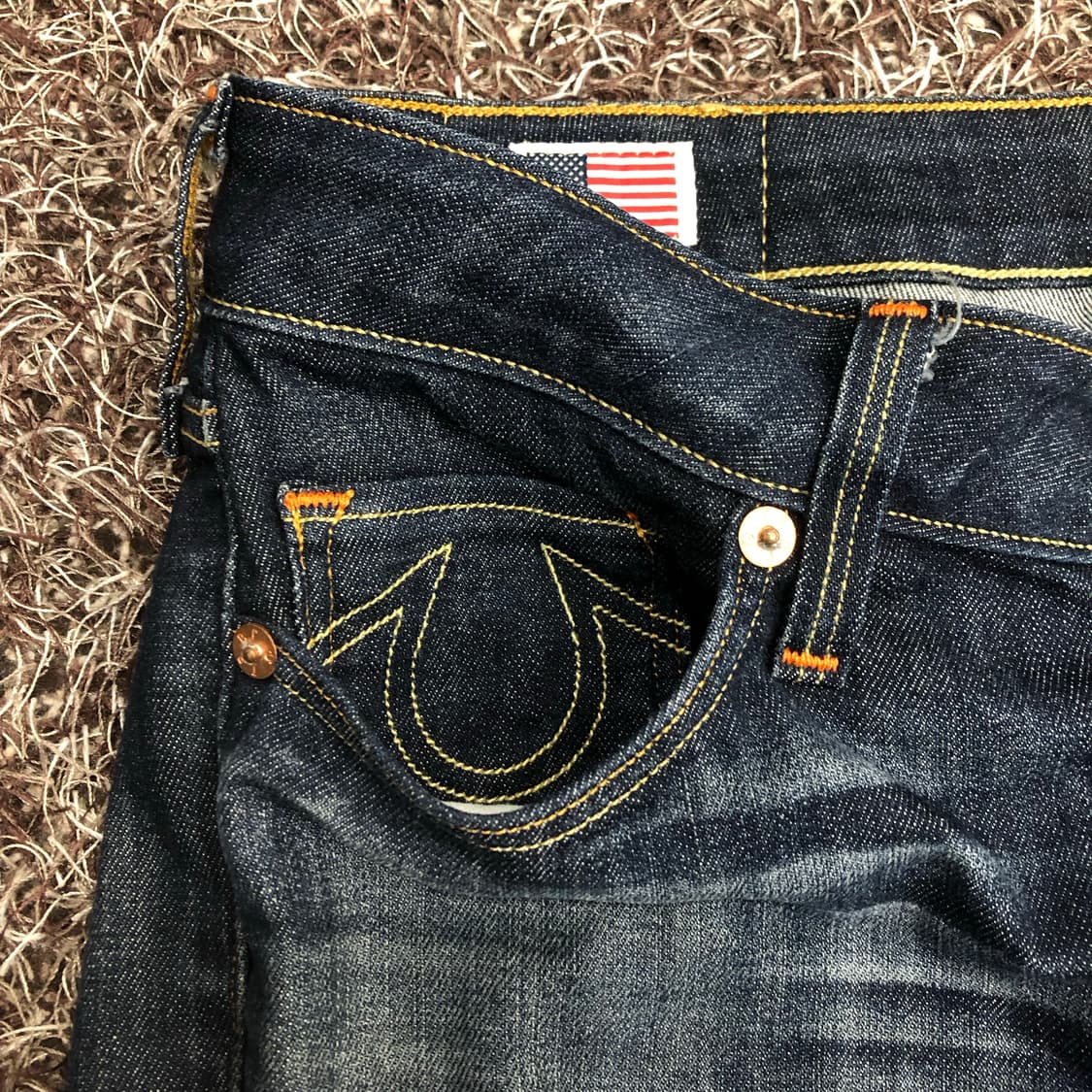 트루릴리전 Tony 슬림 스트레이트 워싱 데님 팬츠 상품이미지4