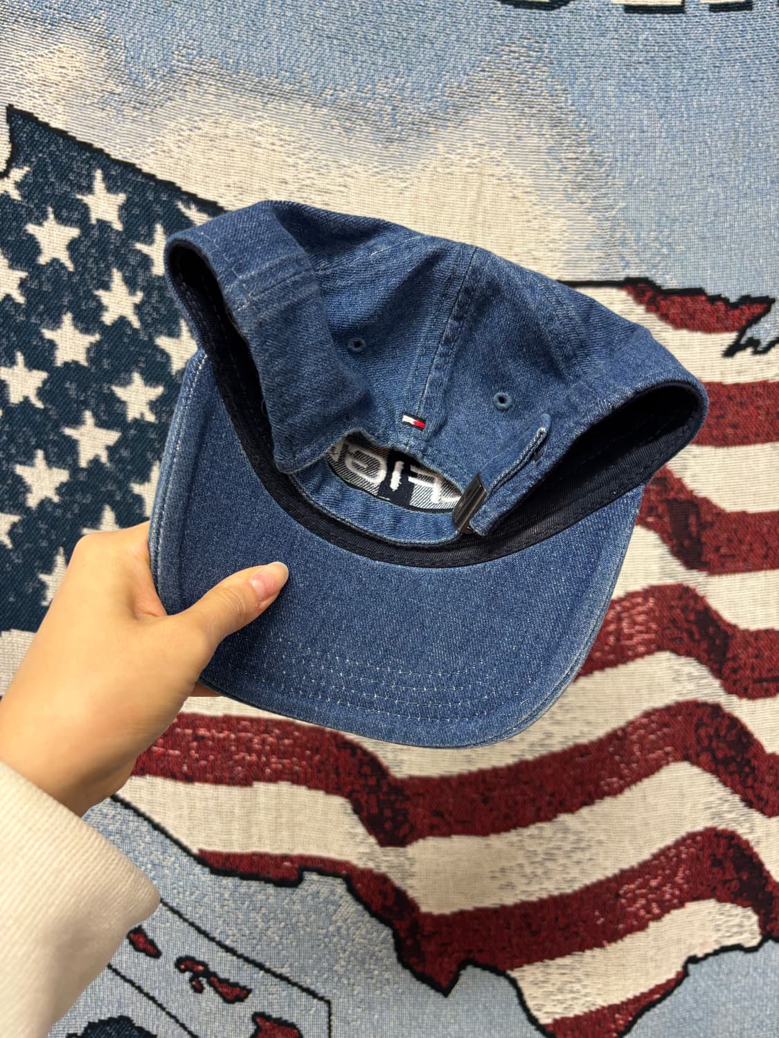 타미힐피거 데님 볼캡 상품이미지4