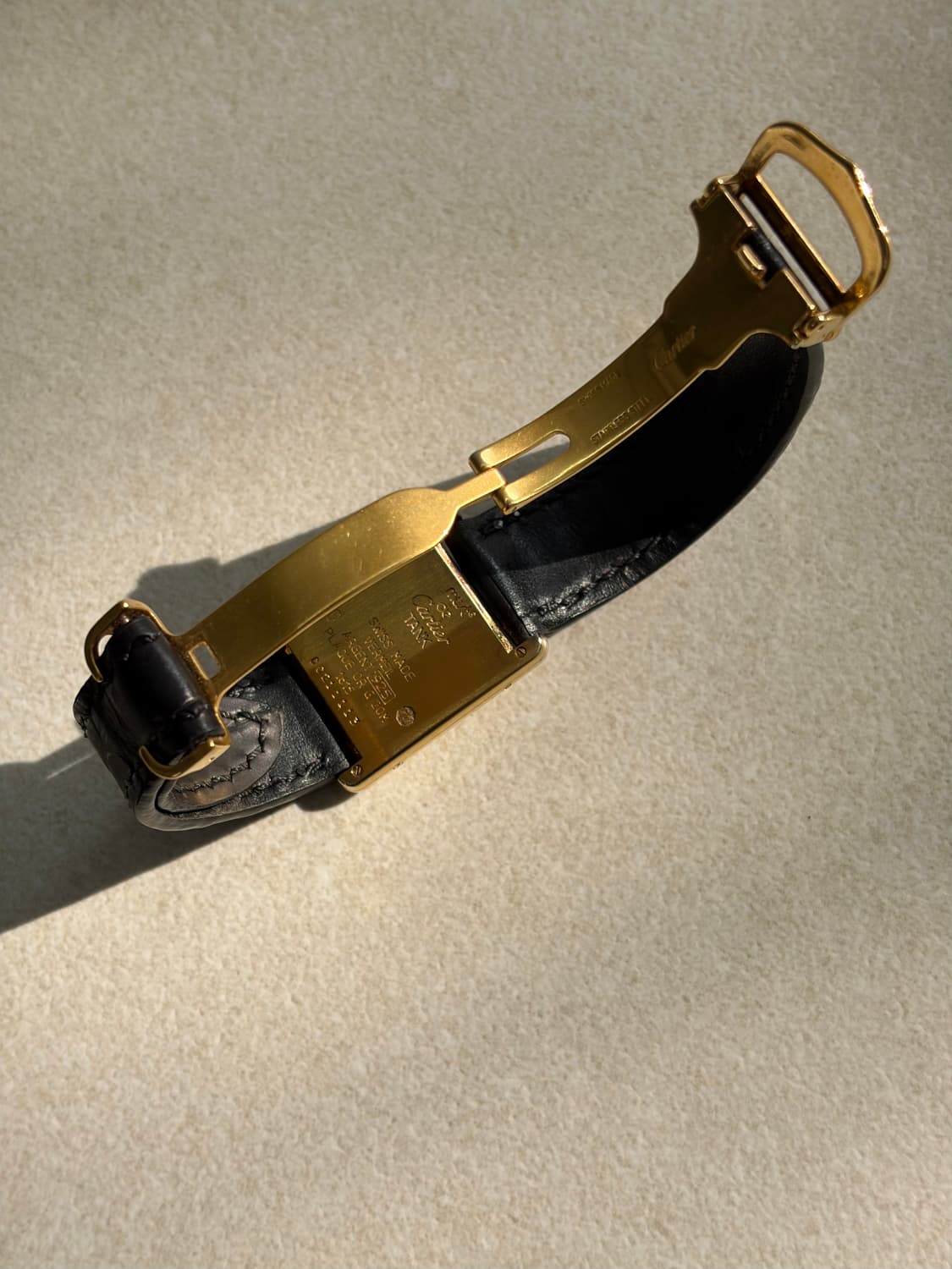 까르띠에 탱크머스트 빈티지 가죽시계 쿼츠 디버클 23mm 상품이미지4