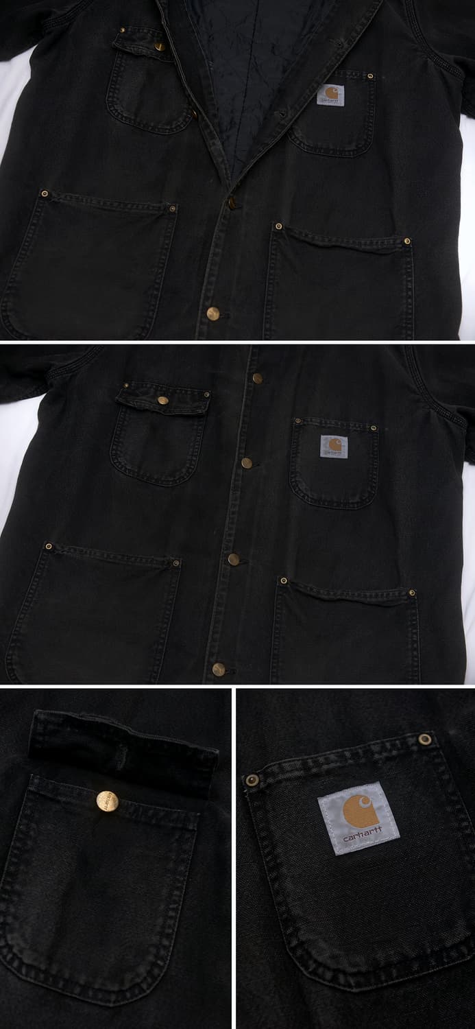 칼하트 OG 초어 코트 자켓 블랙 샌드스톤 (XL / 105+) 상품이미지6