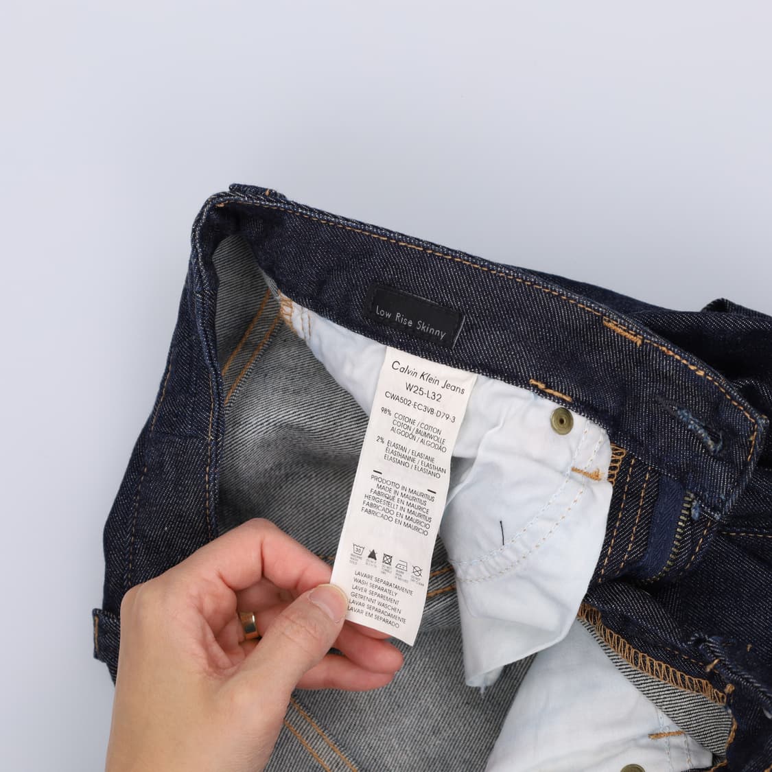 [W25 L32] 캘빈클라인 여성 스키니 데님팬츠 1211H2 상품이미지4