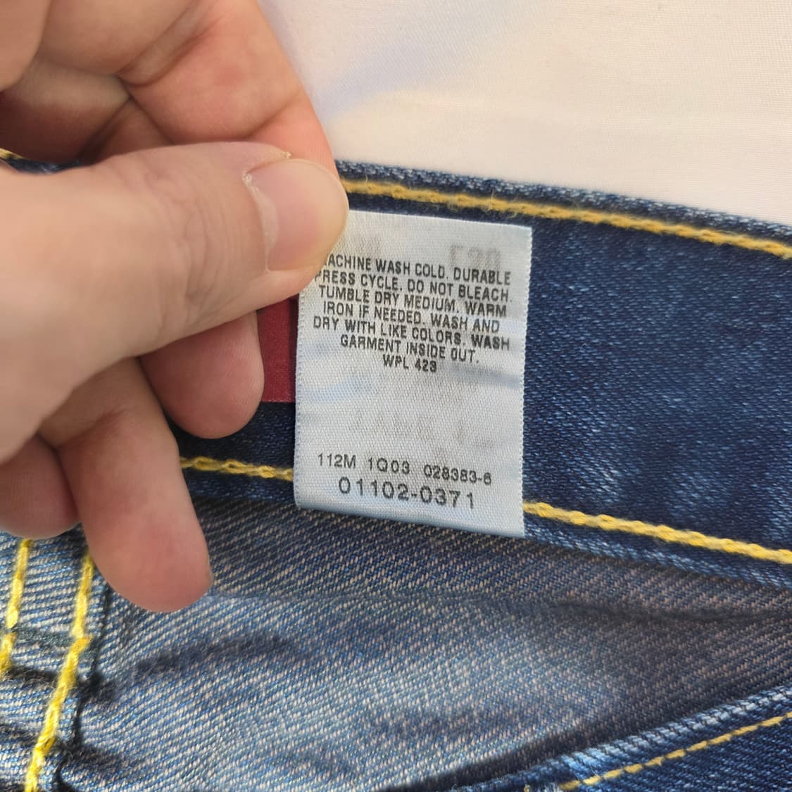 [W36L30]00s 리바이스 타입원 리얼루즈핏 데님팬츠(데드스탁) 상품이미지5