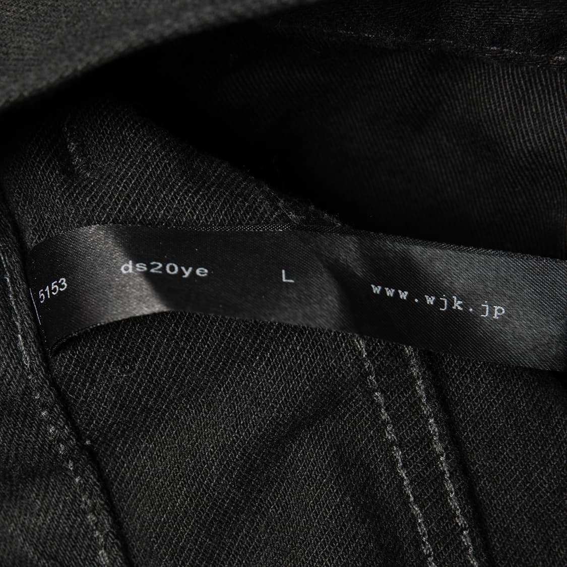 [31] wjk 준 하시모토 5153 타이트 니트 블랙 데님팬츠  상품이미지9