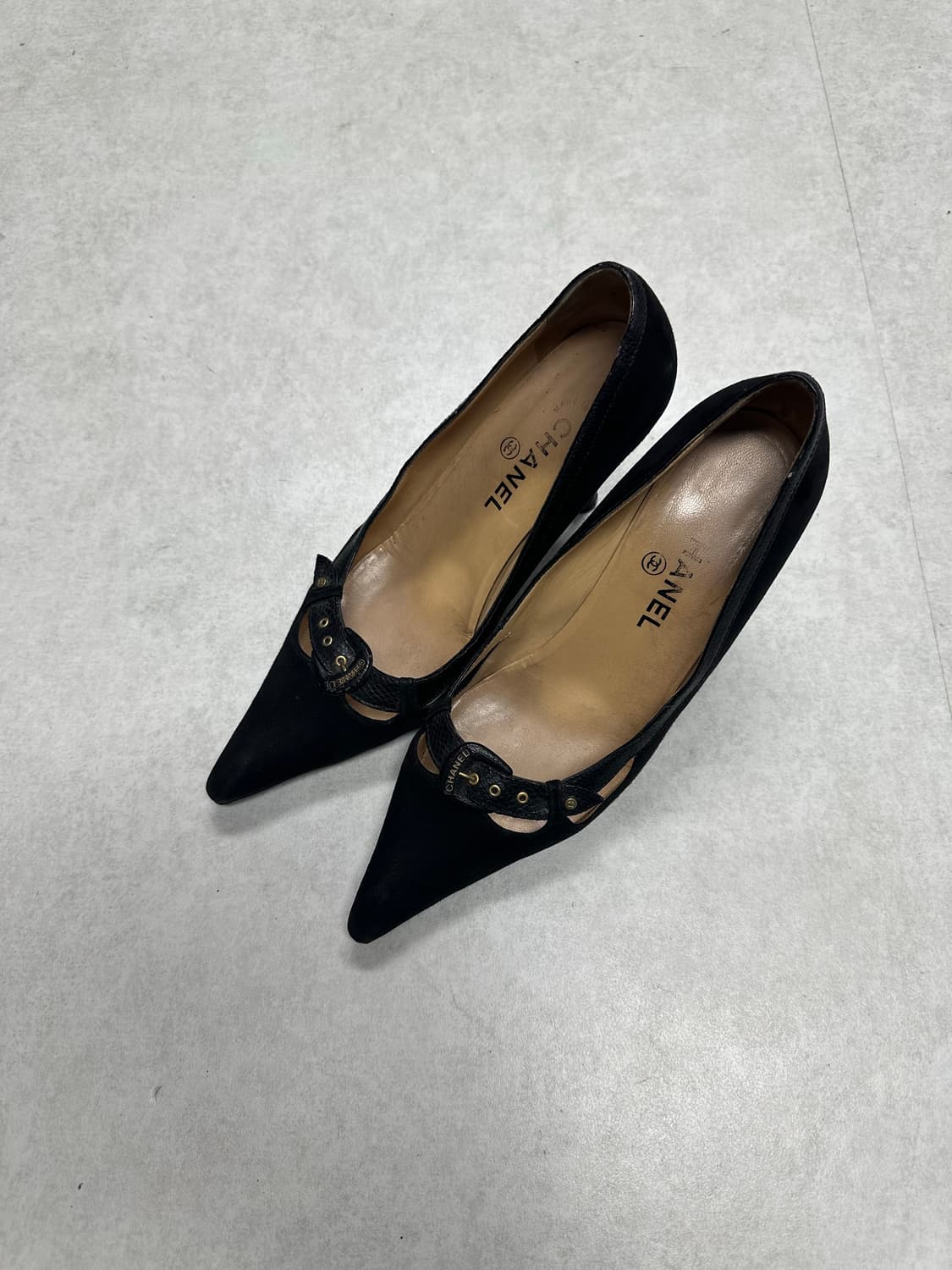 빈티지 샤넬 포인티드 토 힐 상품이미지2