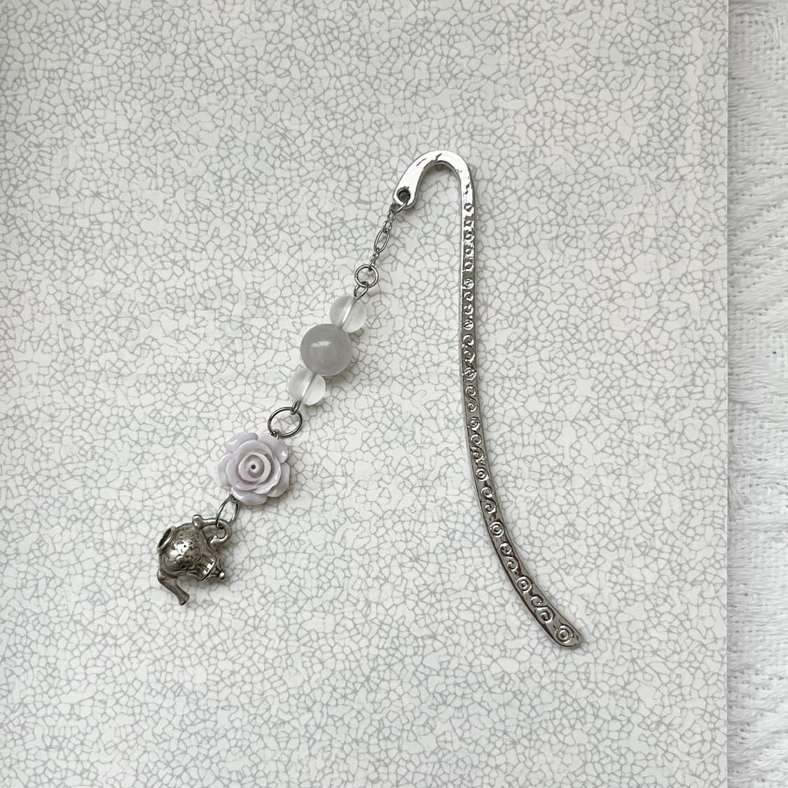 ⊰flower teapot⊱ bookmark 앤틱 티팟 책갈피 상품이미지2