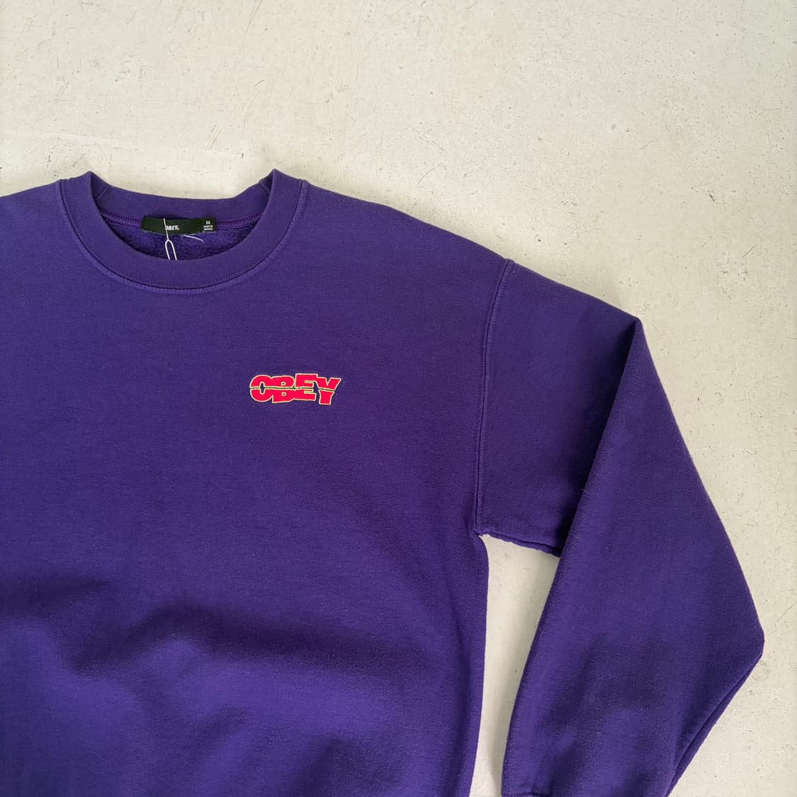 오베이 퍼플 스웻셔츠 M 상품이미지2