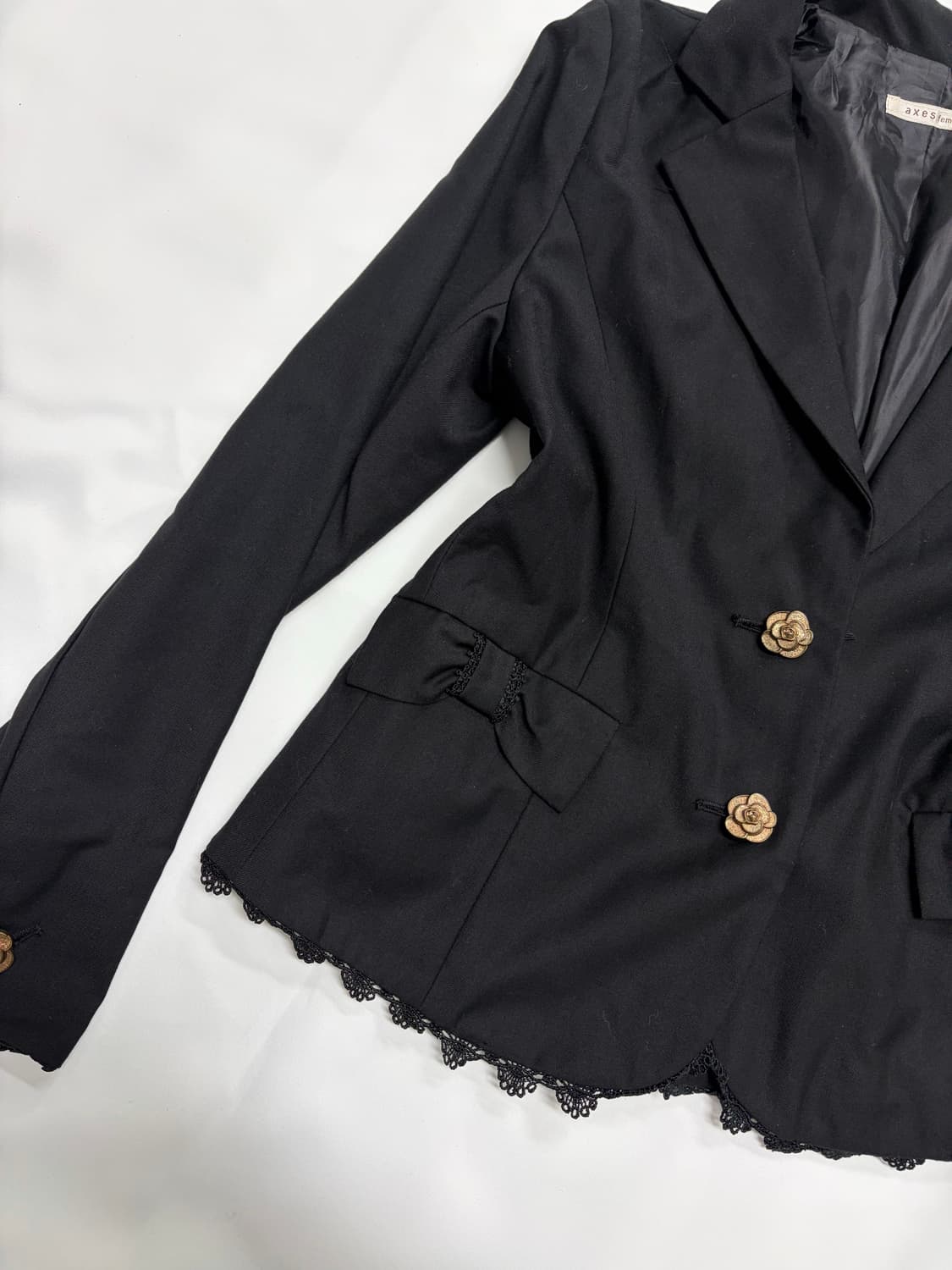 엑시즈팜 고스로리 고딕 블랙갸루 긱시크 블레이저 자켓 상품이미지5