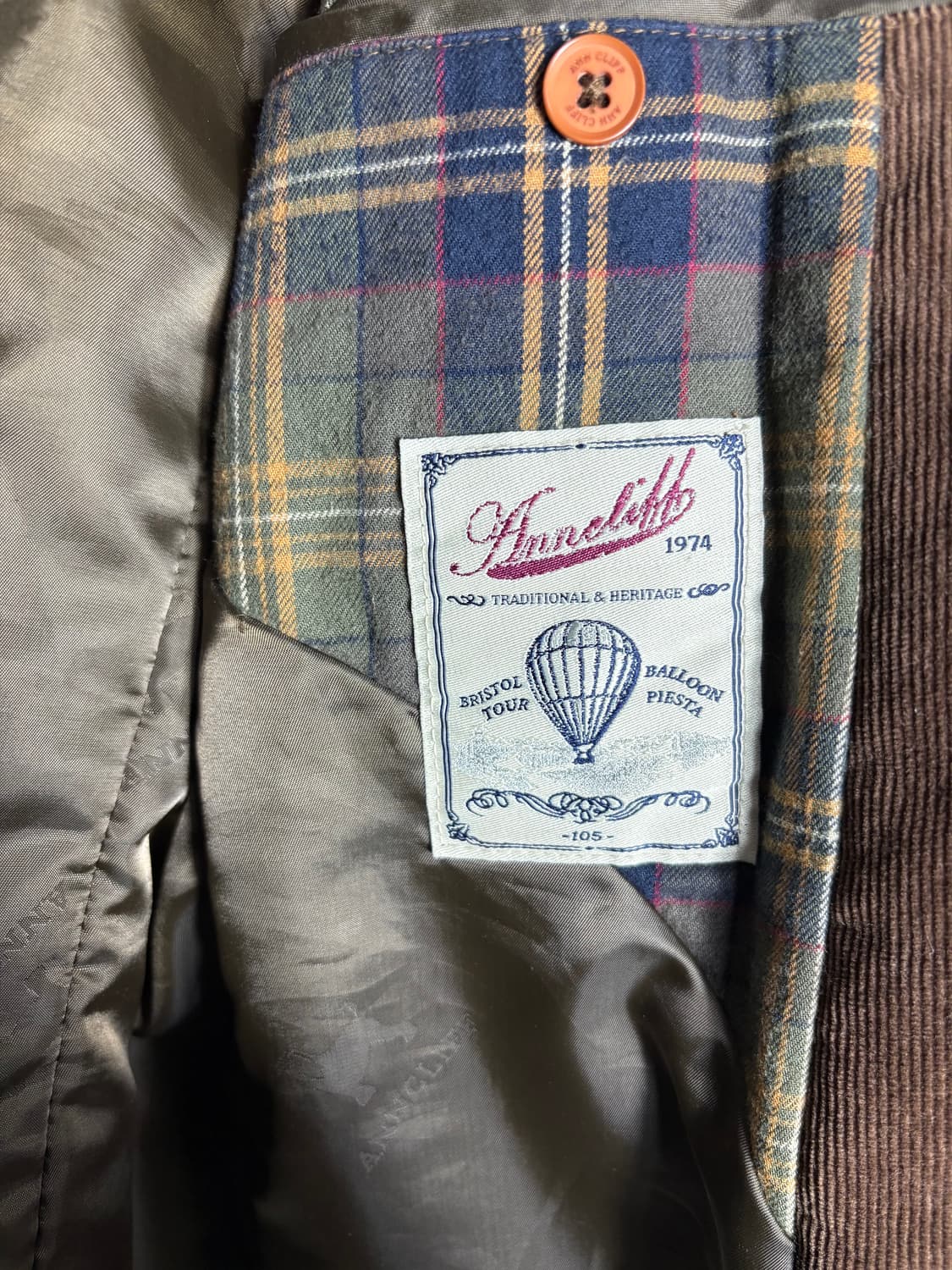 Anncliff 앤클리프 브라운 코듀로이 블레이저 상품이미지4