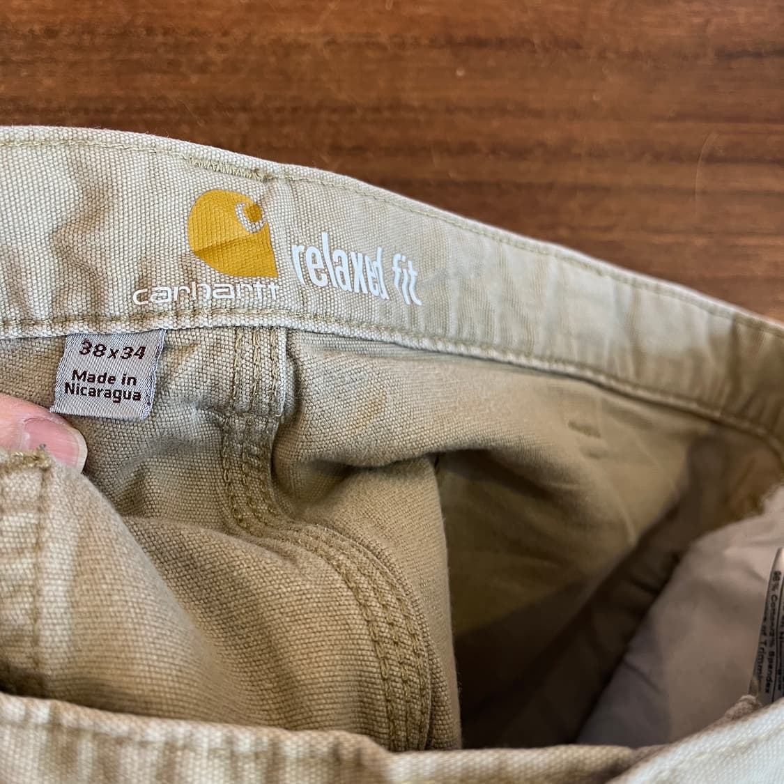칼하트 베이지 워크팬츠 상품이미지4