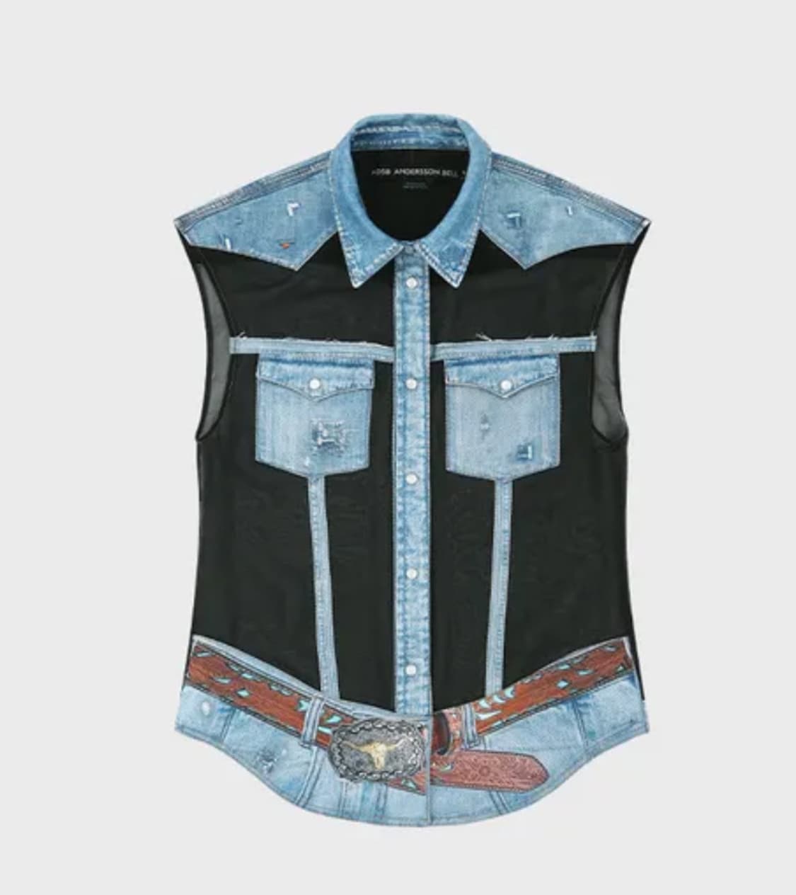 앤더슨벨 메쉬 슬리브리스 자켓 상품이미지1