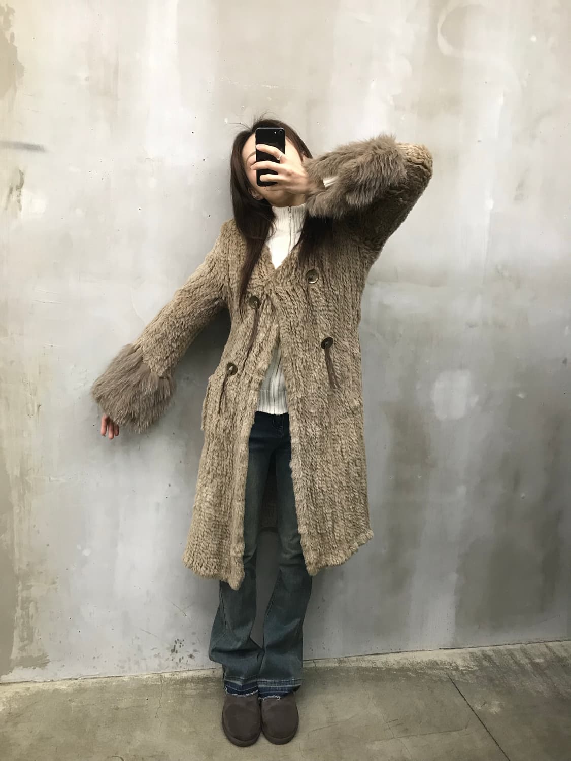 Real leader&fur long coat 상품이미지8