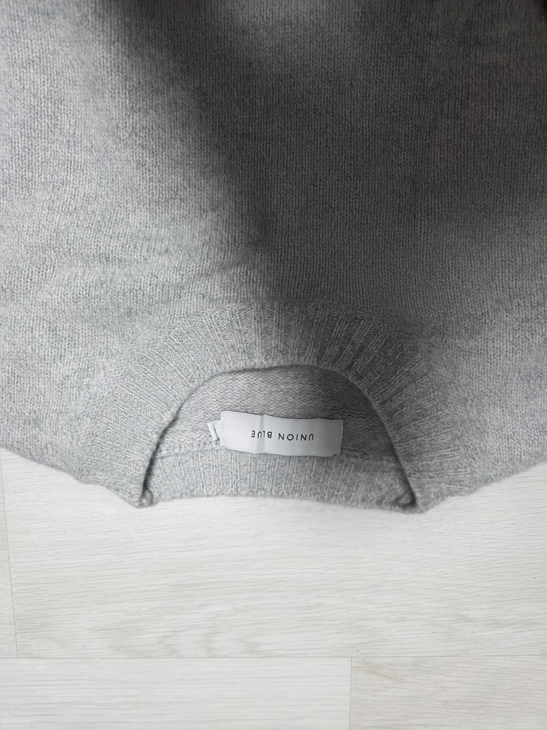 유니온블루 니트 v2 L 멜란지그레이 상품이미지3