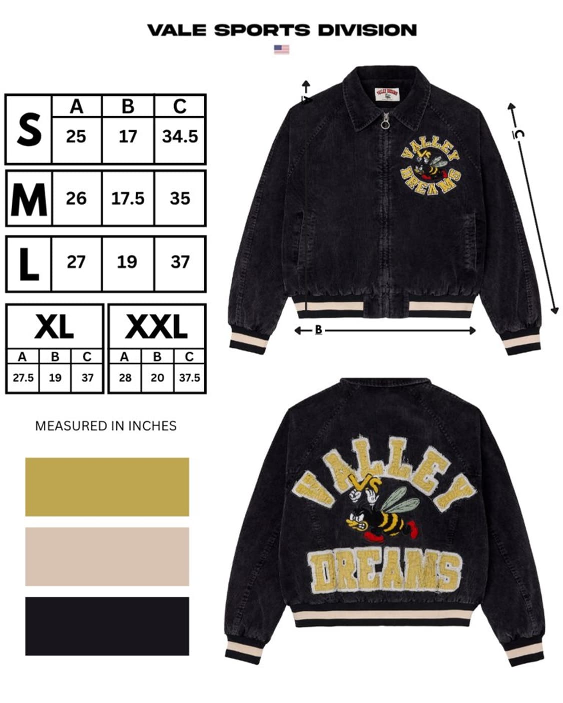 [새상품] Vale Forever 코듀로이 봄버 자켓  상품이미지3