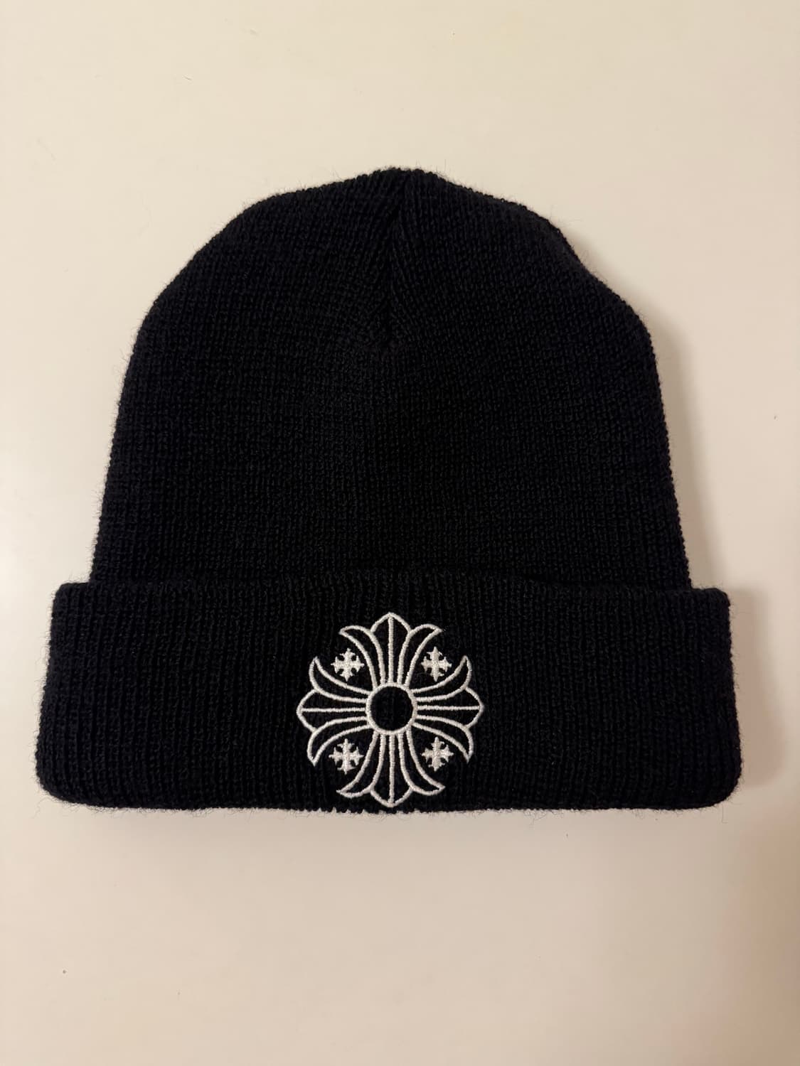 크롬하츠 울 비니 블랙 화이트 상품이미지1