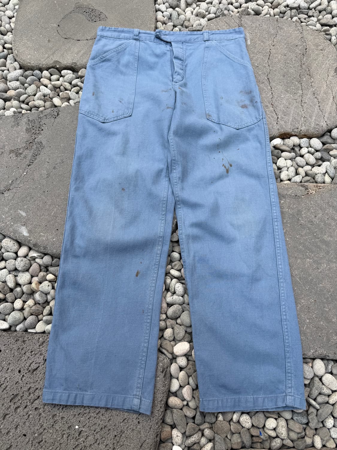 1960s DISTRESSED FADED FATIGUE 프렌치워크팬츠 상품이미지1