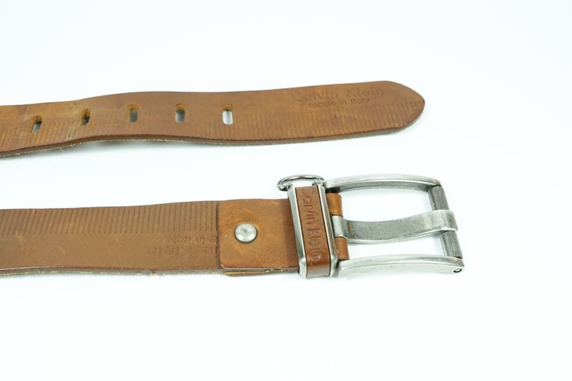 캘빈클라인 이탈리아제 브라운 가죽 벨트 상품이미지5