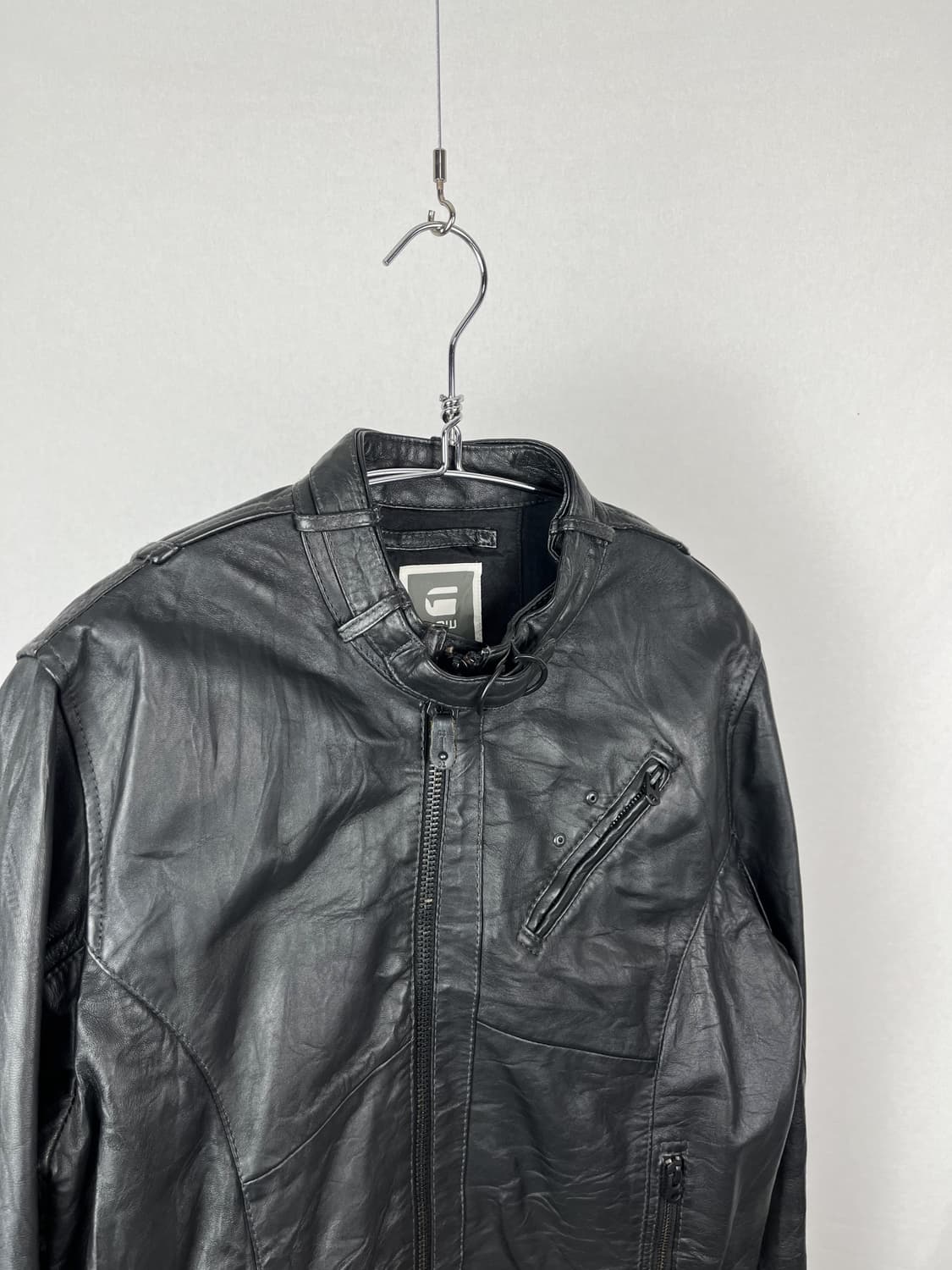 G-Star Raw 바이커 레더자켓 상품이미지2