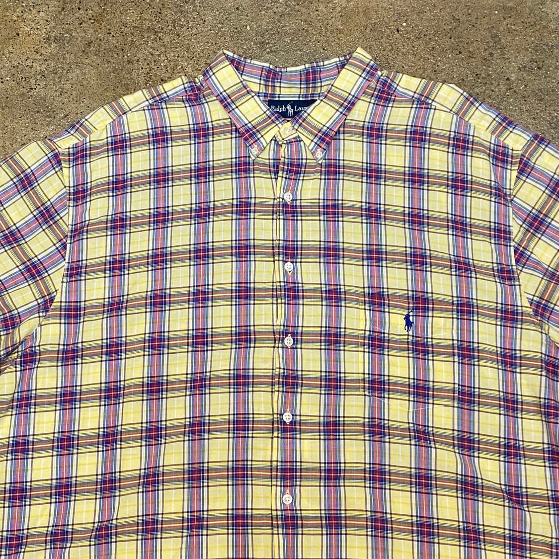 미국 빈티지 폴로랄프로렌 체크셔츠 반팔셔츠 상품이미지3