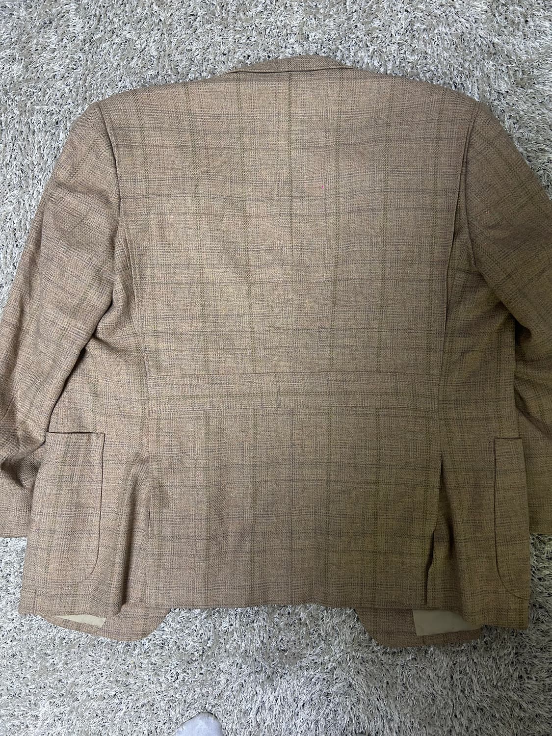 일본판 GRIMA 울 체크 블레이저 사이즈 105~110 상품이미지10