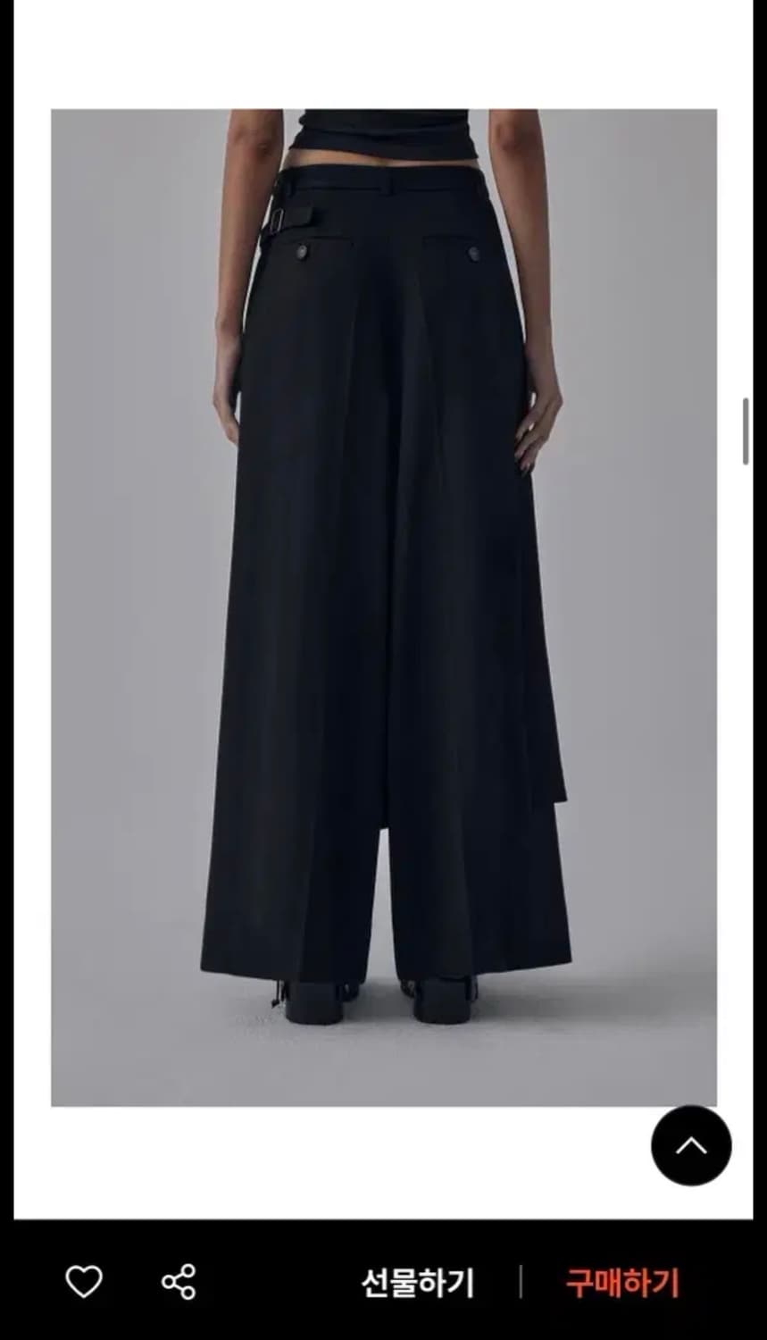 Side Buckle Wrap Skirt Pants 상품이미지4