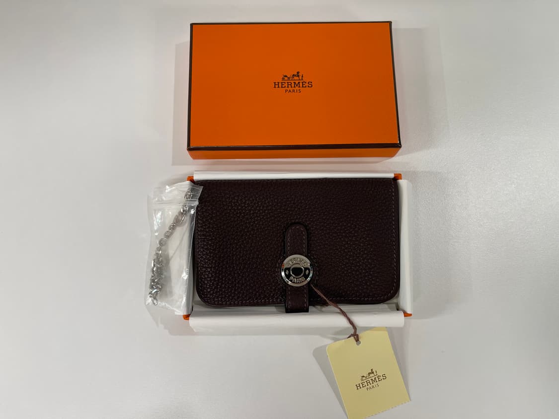 에르메스 도곤 카드지갑 체인 쇼콜라 Hermes 상품이미지8