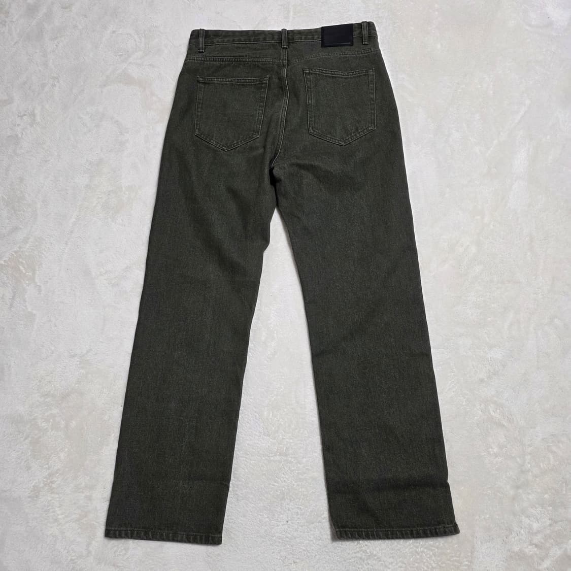 (32)질스튜어트맨 슬릿 데님 팬츠 카키 상품이미지3