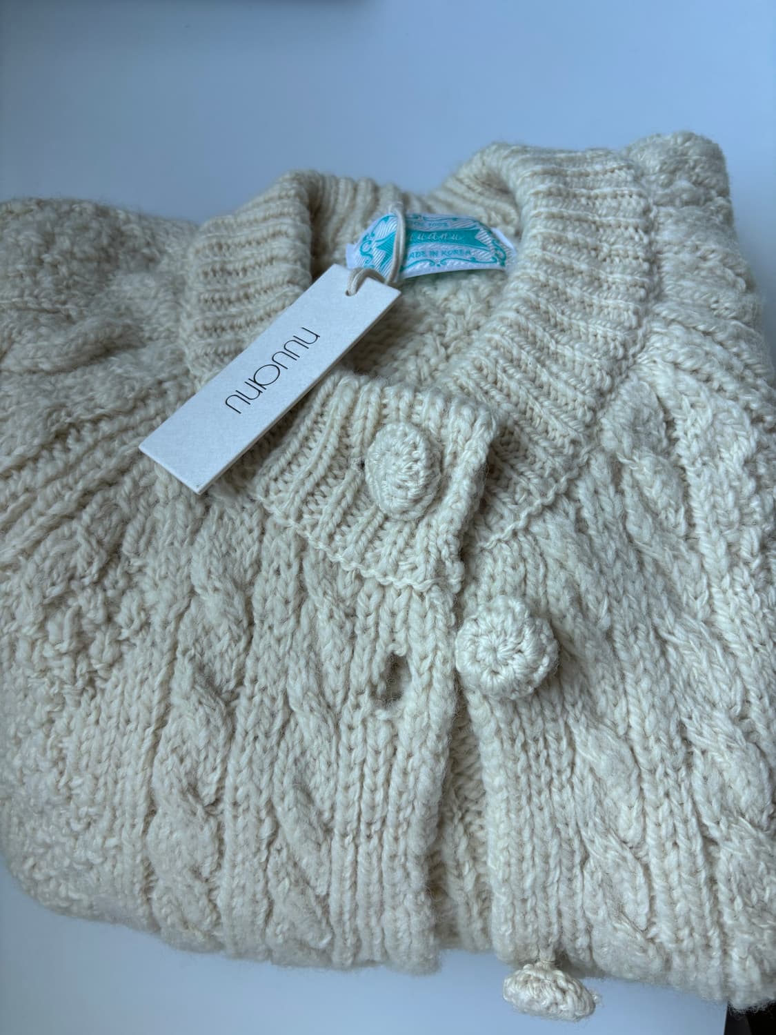 누아누 Granny Cardigan_Cream 상품이미지1