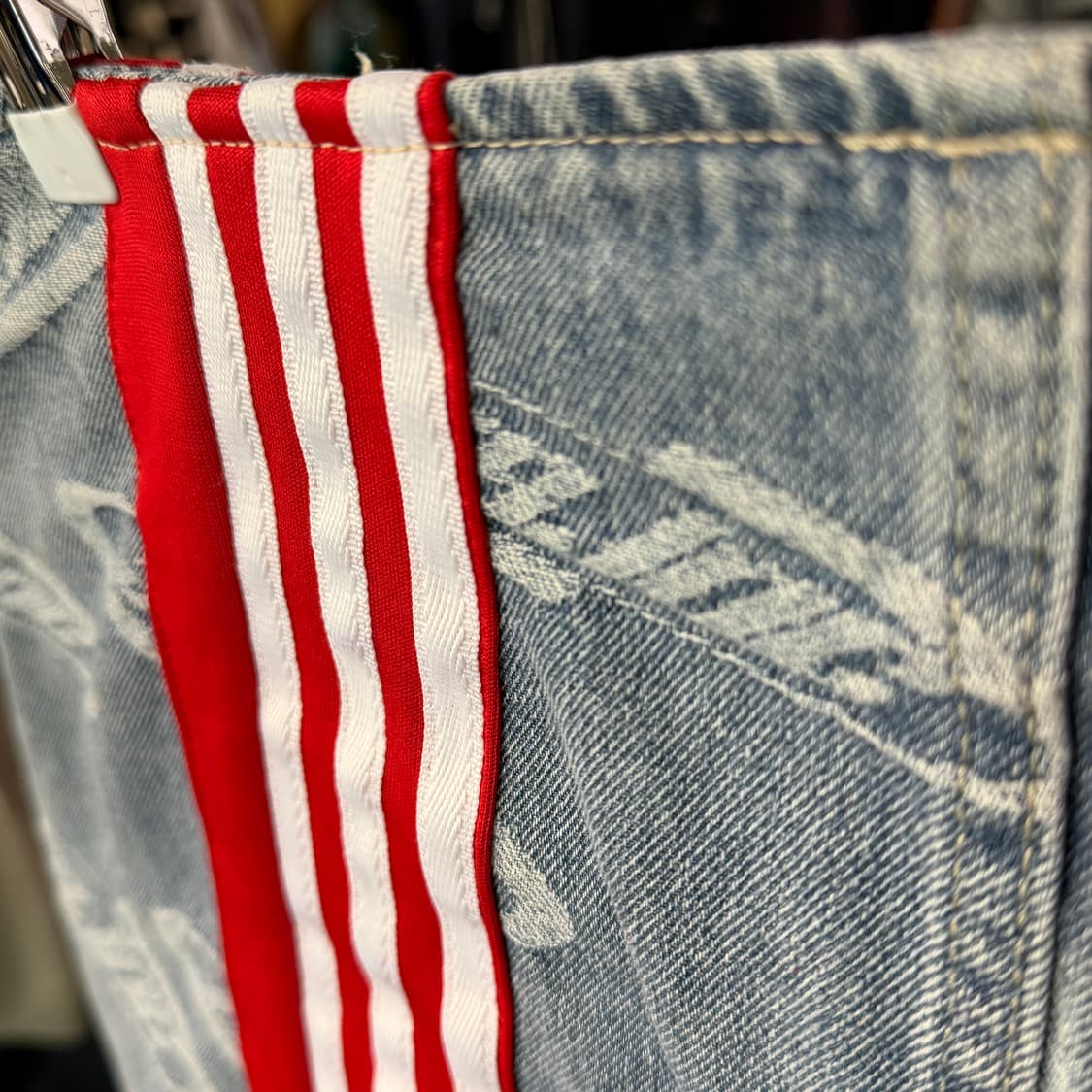 [28] 리메이크 커스텀 아디다스 데님 스커트 상품이미지4