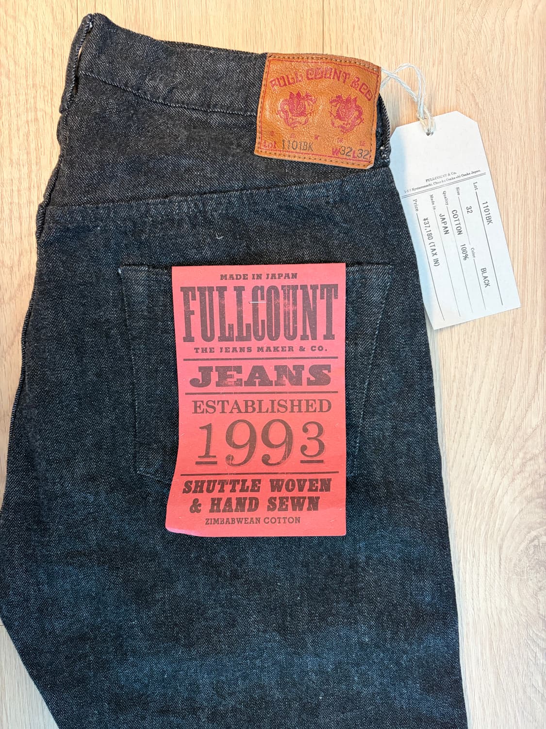 풀카운트 1101bk 32/32 새상품 상품이미지1