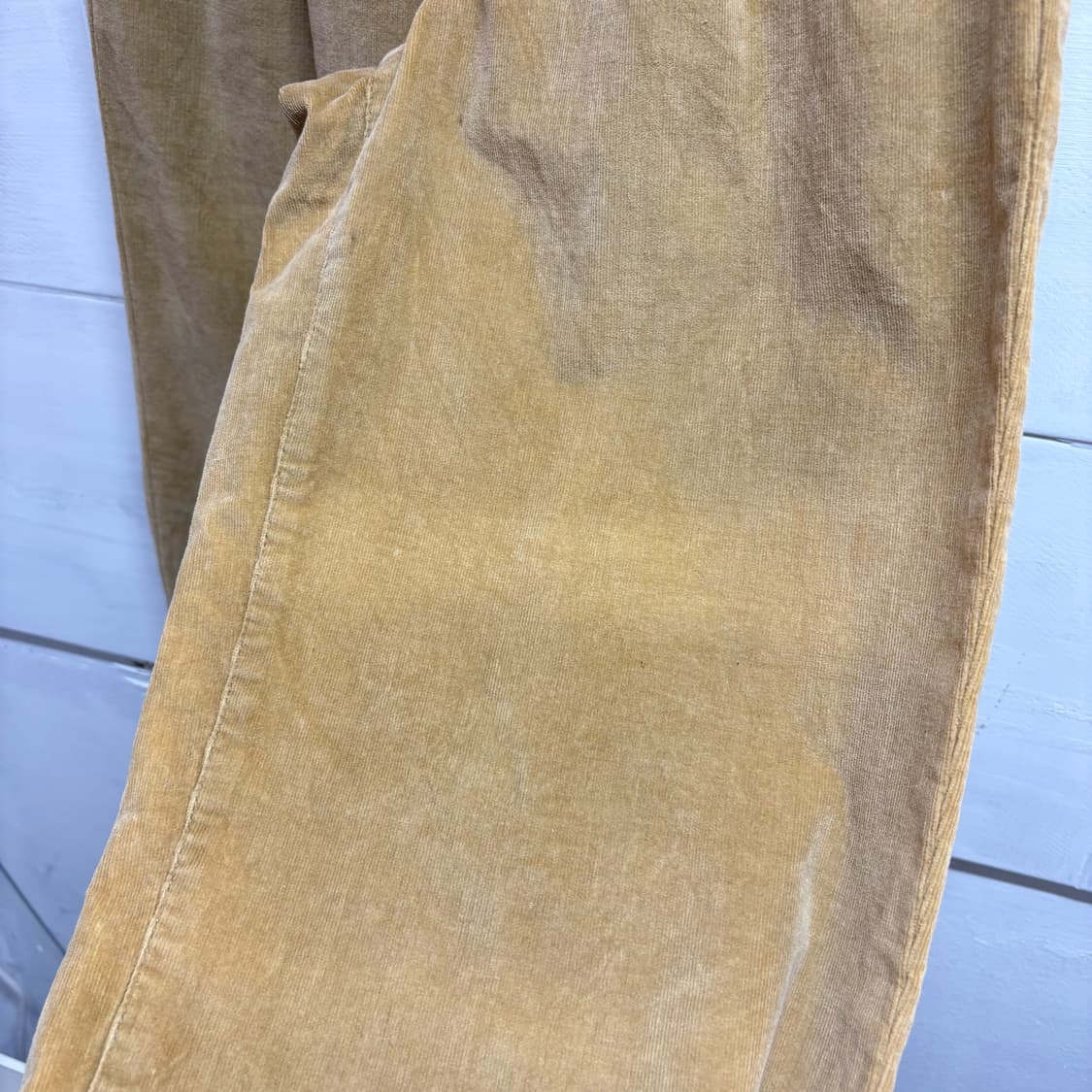 베이지 핀턱 코듀로이 테이퍼드핏 팬츠 (JPN) 상품이미지7