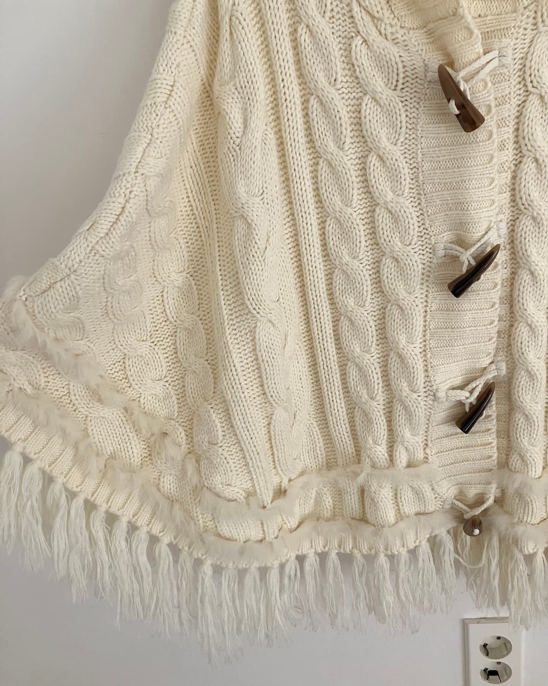 아이보리 퍼 망토 상품이미지5