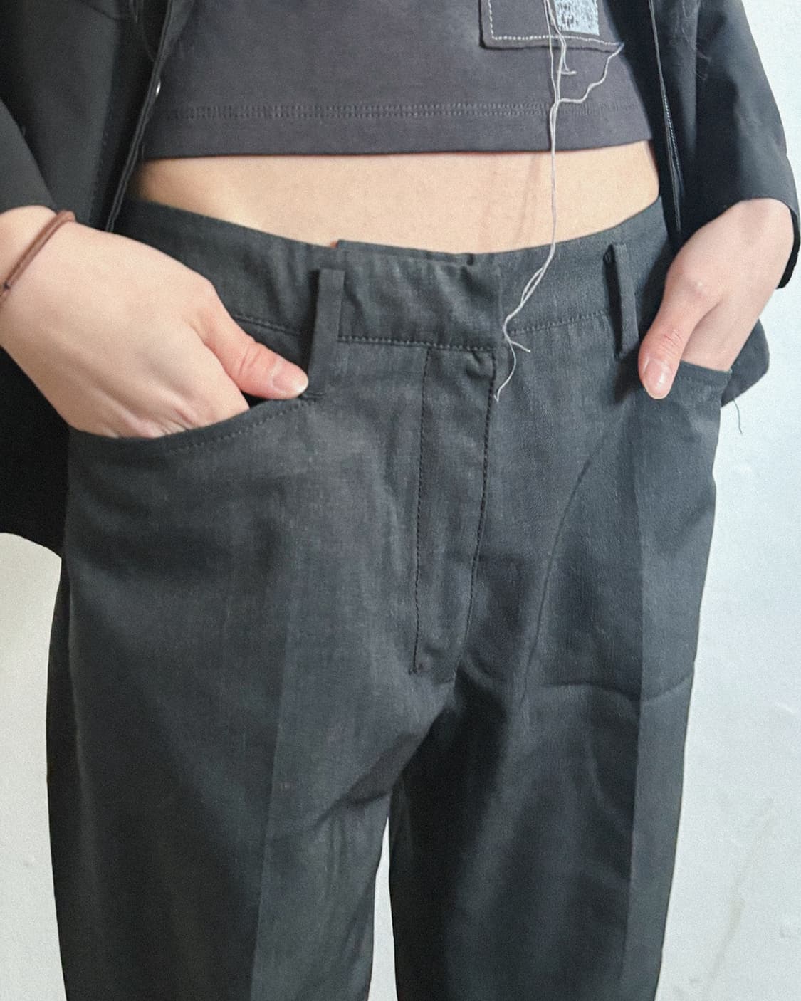 프라다스포츠 세미 플레어핏 울 슬랙스 상품이미지3